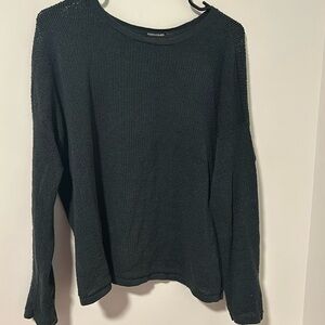 Eileen Fisher 87% Linen Lightweight Long Sleeve Sweater Size Small